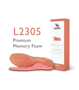 Womens Premium Memory Foam Orthotics with Metatarsal Support